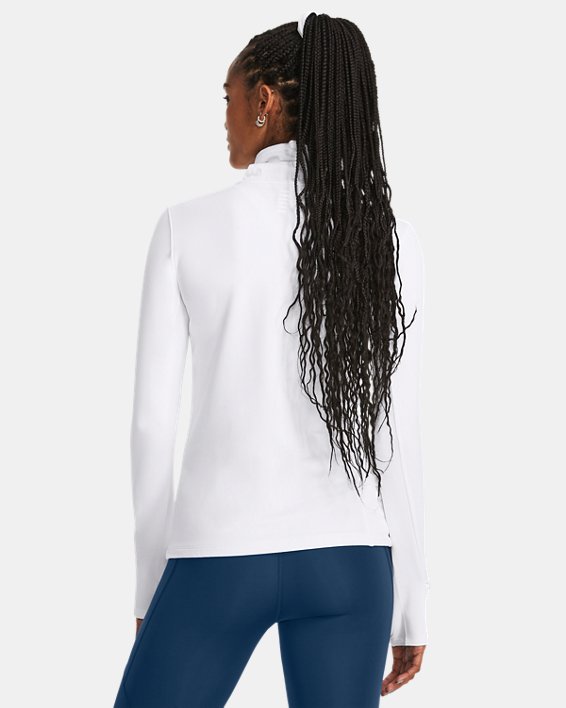 Women's UA Qualifier Cold Funnel Neck in White image number 1